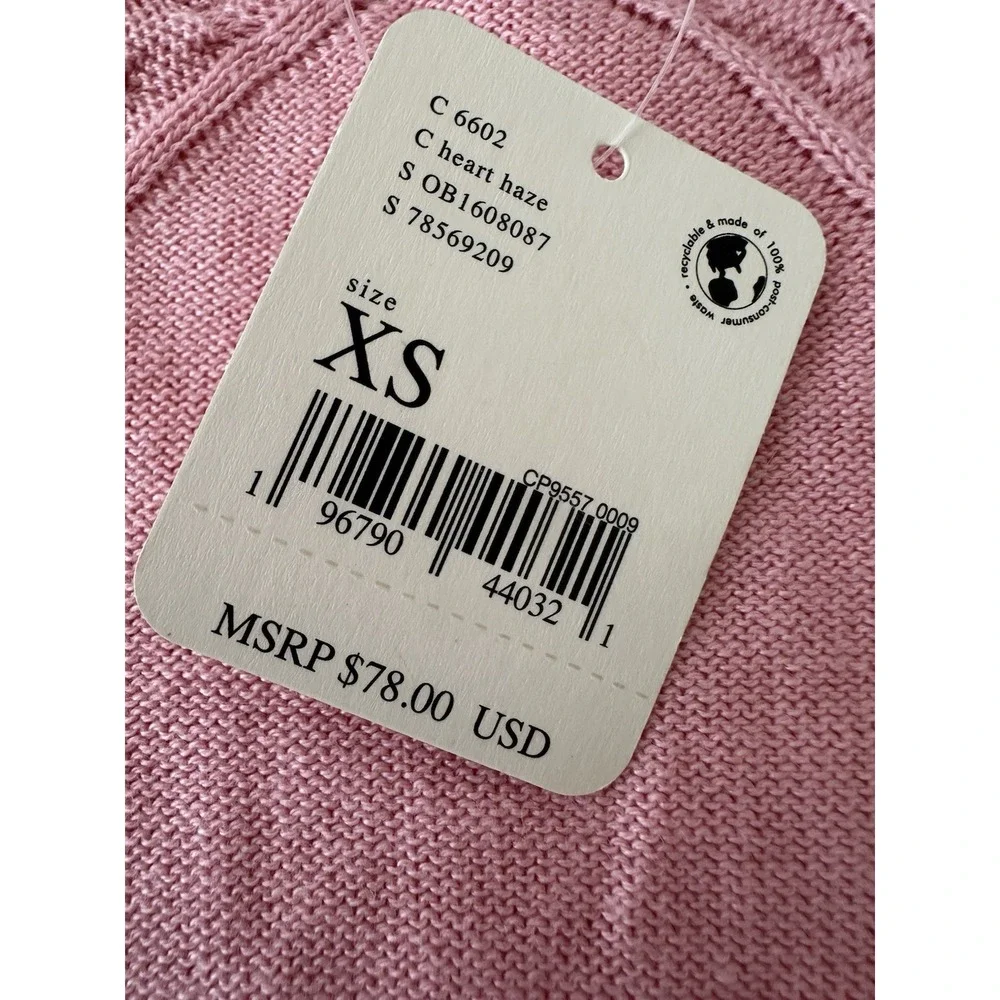 Free People Body Suit Women's‎ XS Pink Short Sleeve Mock Neck Knit Romantic New